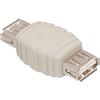 ADATTATORE USB FEMMINA/FEMMINA COLORE GRIGIO